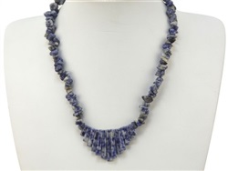 Collar chip de sodalita